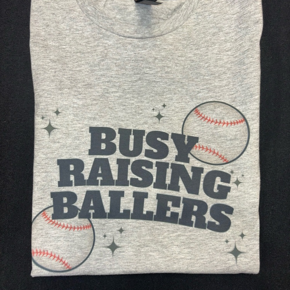 Busy raising ballers tee
